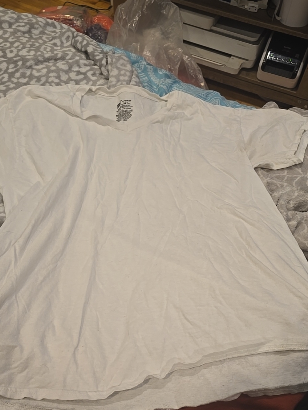 ❤️10/$10 Hanes Men's White Short Nwot Sleeve Tee